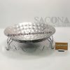 BỘ CHÂN ĐẾ VÀ DĨA INOX TRƯNG BÀY THỨC ĂN SN#524980 SACONA (2)